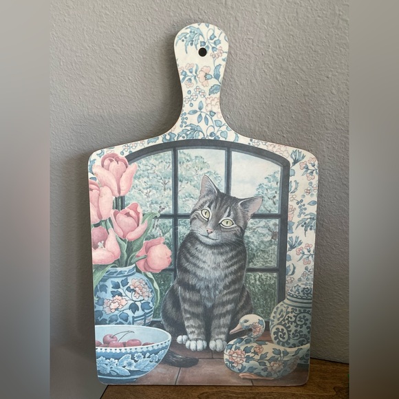 Vintage Wilscombe Cat Melamine Cutting Board - Picture 1 of 8